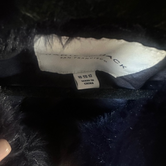 Janie and Jack Midnight Faux Fur Coat - Picture 4 of 7